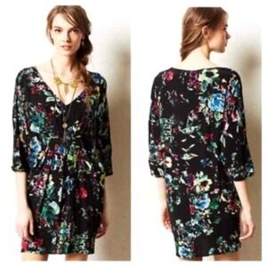 Maeve + Anthropologie Petal Palatte Floral Dress‎ Size Small